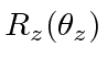 \bgroup\color{black}$R_z(\theta_z)$\egroup