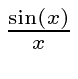 \bgroup\color{black}${\sin(x)\over x}$\egroup