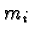 \bgroup\color{black}$m_i$\egroup