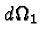 \bgroup\color{black}$d\Omega_1$\egroup