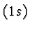\bgroup\color{black}$(1s)$\egroup