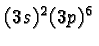 \bgroup\color{black}$(3s)^2(3p)^6$\egroup