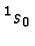 \bgroup\color{black}$^1s_0$\egroup
