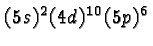 \bgroup\color{black}$(5s)^2(4d)^{10}(5p)^6$\egroup
