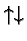 $\uparrow\downarrow$
