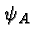 \bgroup\color{black}$\psi_A$\egroup