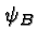 \bgroup\color{black}$\psi_B$\egroup