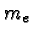 \bgroup\color{black}$m_e$\egroup