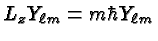 \bgroup\color{black}$L_z Y_{\ell m} = m\hbar Y_{\ell m}$\egroup