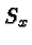 \bgroup\color{black}$S_x$\egroup