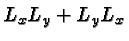 $L_xL_y+L_yL_x$