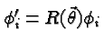 $\phi'_i=R(\vec{\theta})\phi_i$