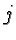 \bgroup\color{black}$j$\egroup