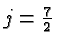\bgroup\color{black}$j={7\over 2}$\egroup