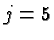 \bgroup\color{black}$j=5$\egroup