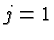 \bgroup\color{black}$j=1$\egroup