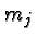 \bgroup\color{black}$m_j$\egroup