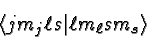 \begin{displaymath}\bgroup\color{black}\left< jm_j\ell s\vert\ell m_\ell s m_s\right> \egroup\end{displaymath}