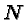 \bgroup\color{black}$N$\egroup