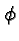 \bgroup\color{black}$\phi$\egroup