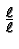\bgroup\color{black}${\ell\over\ell}$\egroup